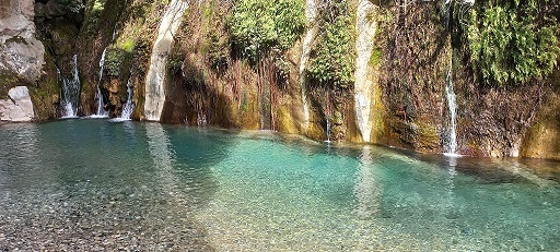 De watervallen van Göynük in Turkije